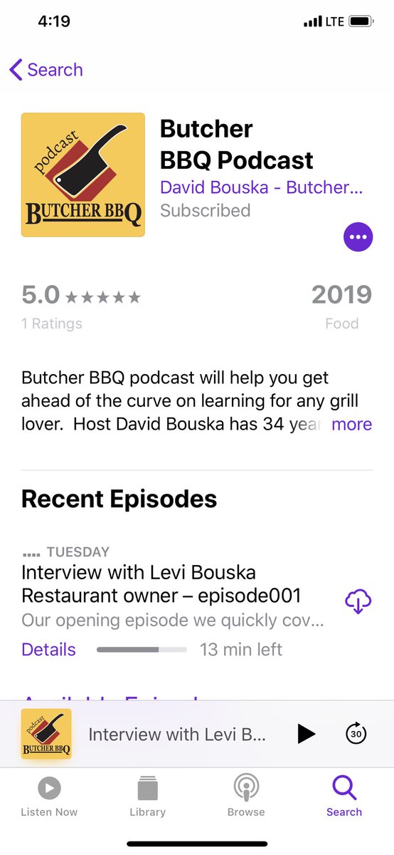It’s alive, what I’m talking about is the Butcher BBQ Podcast. We have launched our first episode. Go find it on where you listen at. Please subscribe, listen, share, and tell us what you think.