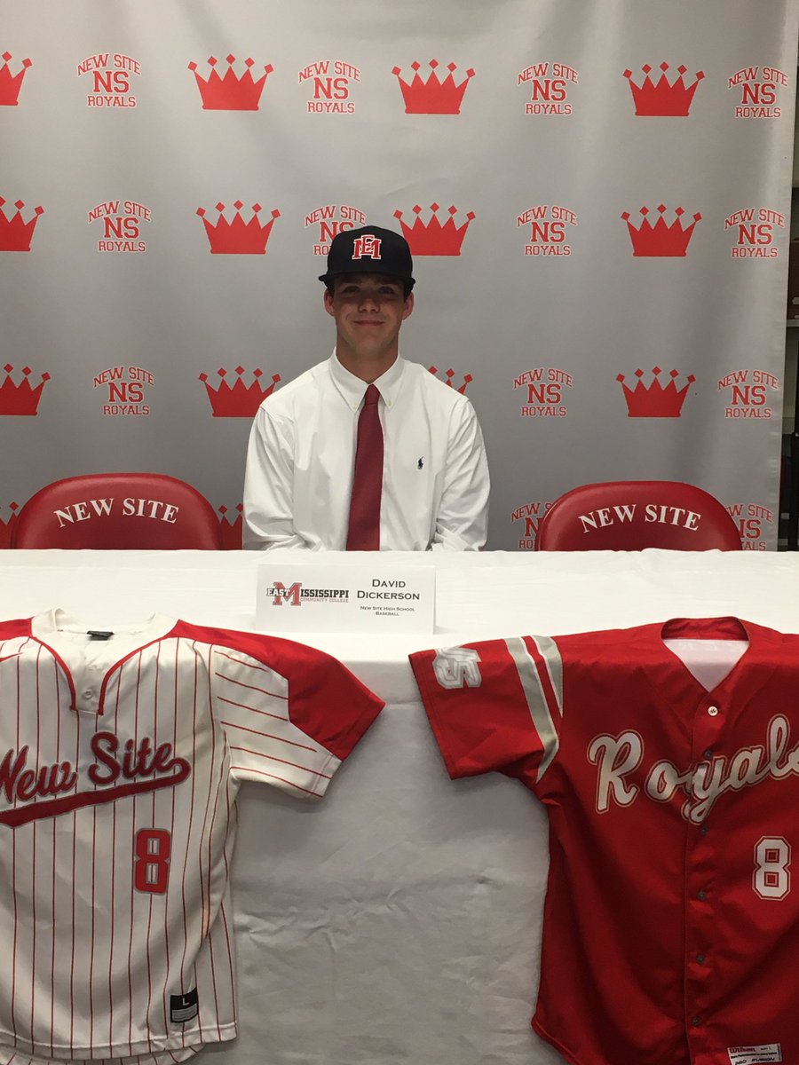 newsitebaseball's tweet photo. Congratulations to David Dickerson on continuing his academic and baseball career at East Mississippi Community College. #TheRoyalWay
@EastMissBB @NewSite_Royals @JimHolder @DJournalPreps https://t.co/V67KK38mqy