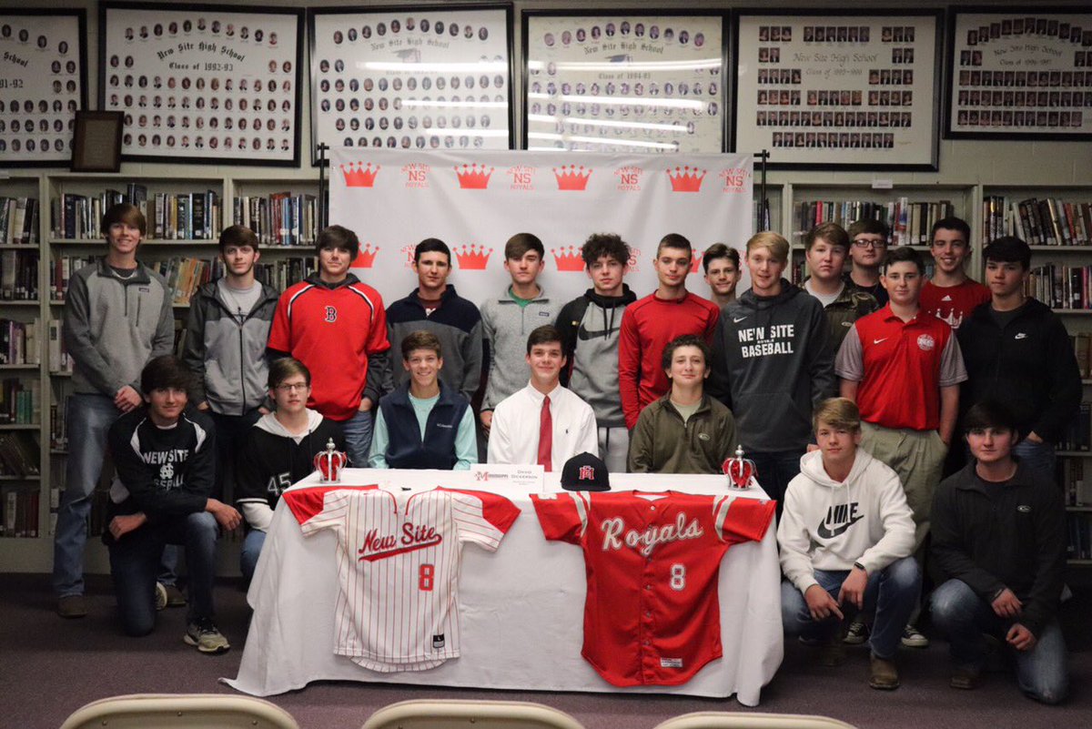 newsitebaseball's tweet photo. Congratulations to David Dickerson on continuing his academic and baseball career at East Mississippi Community College. #TheRoyalWay
@EastMissBB @NewSite_Royals @JimHolder @DJournalPreps https://t.co/V67KK38mqy