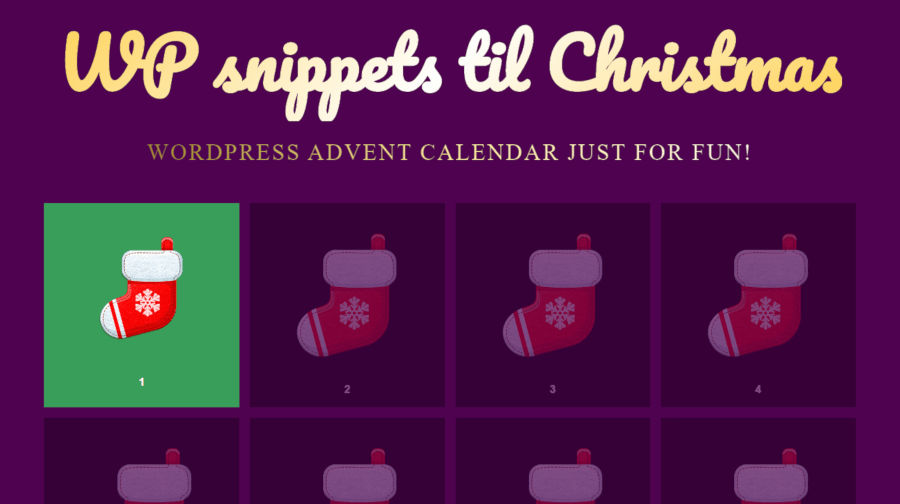 davidrasti's tweet photo. 24 WordPress Snippets ’til Christmas, Submissions Open for 2019 https://t.co/ASSnP443Ei https://t.co/b7zpqUYPVw