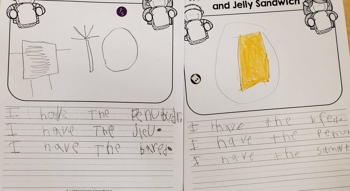 Ms. Mary from <a href="/iceicekonaice/">iceicekona</a> came today to visit our kindergarten class! We read about peanut butter and jelly becoming friends, we made PB&amp;J sandwiches and we wrote about how we did so. We loved Ms. Mary! Thank you for joining us ❤❤