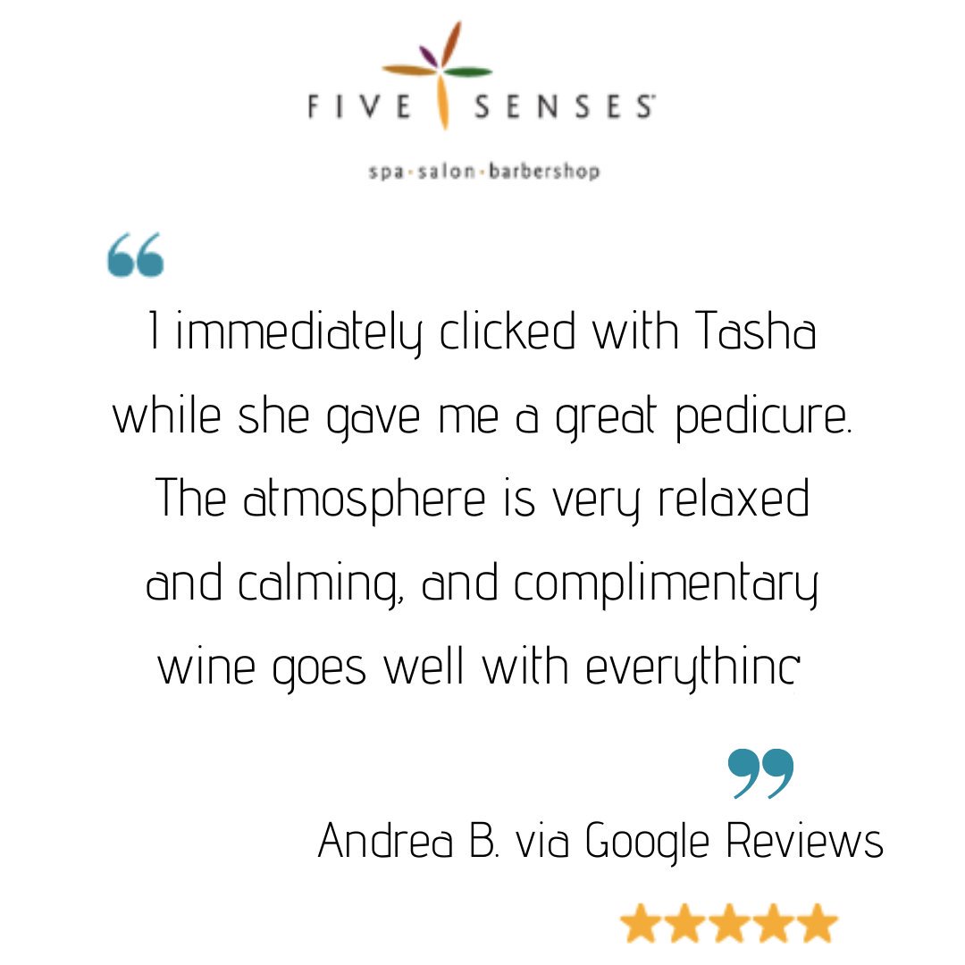 We want all of our clients to have experiences like this at Five Senses Spa, Salon and Barbershop 💅🏼✂️ We love to hear we're doing a good job from the people that matter most!

#fivesensespeoria #centralil #peoriail #fivesensessalonspa #grateful #aveda #smellslikeaveda #review