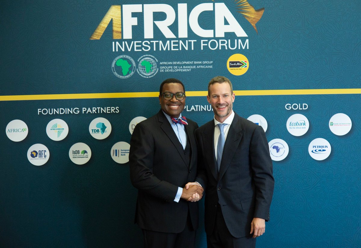 African Development Bank and US Development Finance Corporation sign a landmark $5 Billion partnership to co-invest in Africa. CEO ⁦Adam Boehler and I will do amazing things together in Africa. Adam is great guy and gets it! New times, exciting times! 👍🏼💕⁦@AdamUSDFC⁩