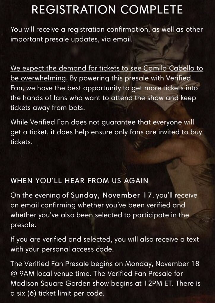 ashlynswonder's tweet photo. I’m so unbelievably proud of you can’t wait for this era see you in Chicago love you @Camila_Cabello #RomanceVerifiedFan #ReadyForRomance #RomanceIsComing https://t.co/9Rn4FUkfoA