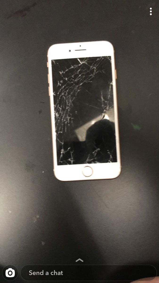 RedneckStuart's tweet photo. I do not recommend dropping your phone up at 20 stairs and having it land on concrete... https://t.co/mzdp0Cszi7