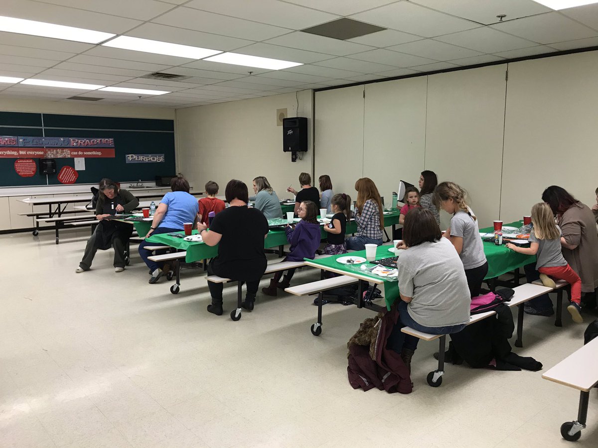 Family paint night with Kathy Williams at AEES!