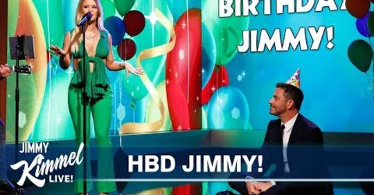 (WATCH) Maren Morris Performs Custom Happy Birthday Song for Jimmy Kimmel
 