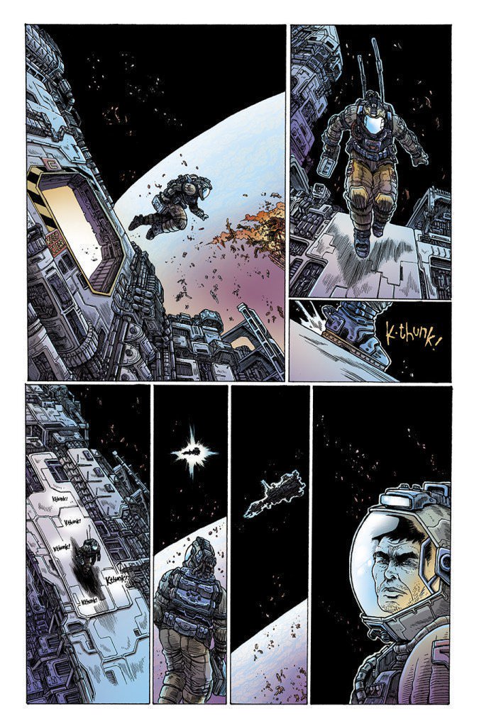 23. ALIENS: DEAD ORBIT By  @HeGotGronch,  @NotTooChaby,  @SpookyBoberts,  @BrettAIsrael,  #AnitaMagaña and  #AdamPruettA masterclass in storytelling, that really amps the horror in the Alien line.Perfect for Alien fans, and people who just want a really damn good space horror