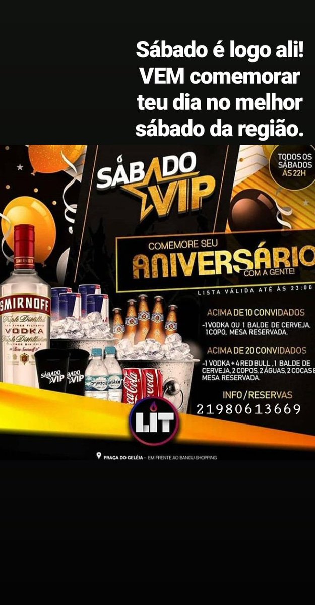 MayraFalco1's tweet photo. É AMANHÃ!!!!
NOITE DELAS, NO PIQUE QUE A GENTE GOSTA!🍺
RESERVAS DE CAMAROTES✅
LISTA DE ANIVERSARIANTES ✅
ENTRADA VIP PRA VOCÊS: 5,00 HOMENS E 0800 MULHERES ATÉ 23H🍺✅ https://t.co/jFbZwKg0Ch