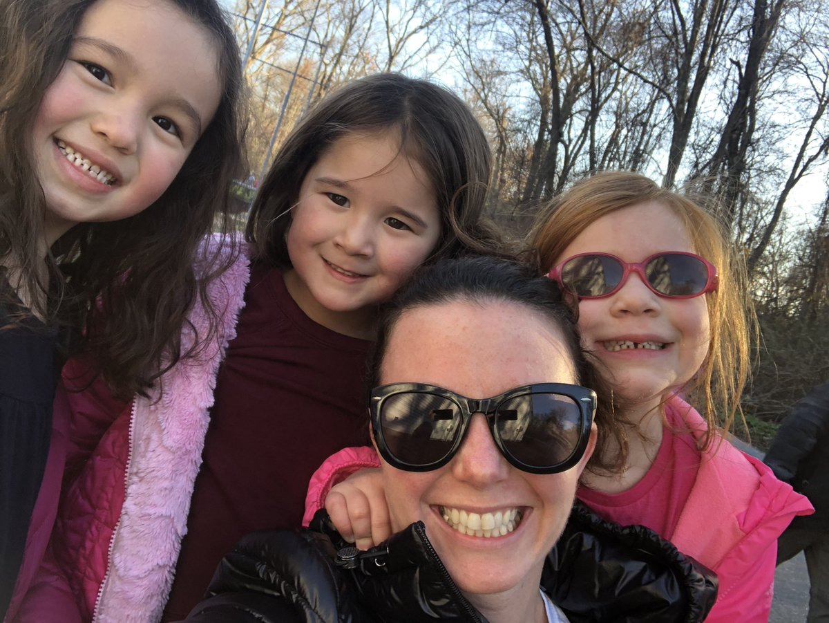 Quick pause for a selfie with my ladies during our Warren Jog-a-Thon!