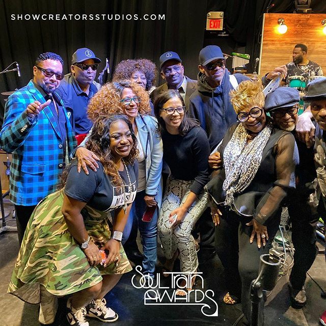 Iconic songs in old school heaven today at #ShowCreatorsStudios... Legendary producers Jimmy Jam and Terry Lewis, Morris Day and The Time, the SOS Band, Sounds Of Blackness, Cherrelle and Alexander O’Neal!