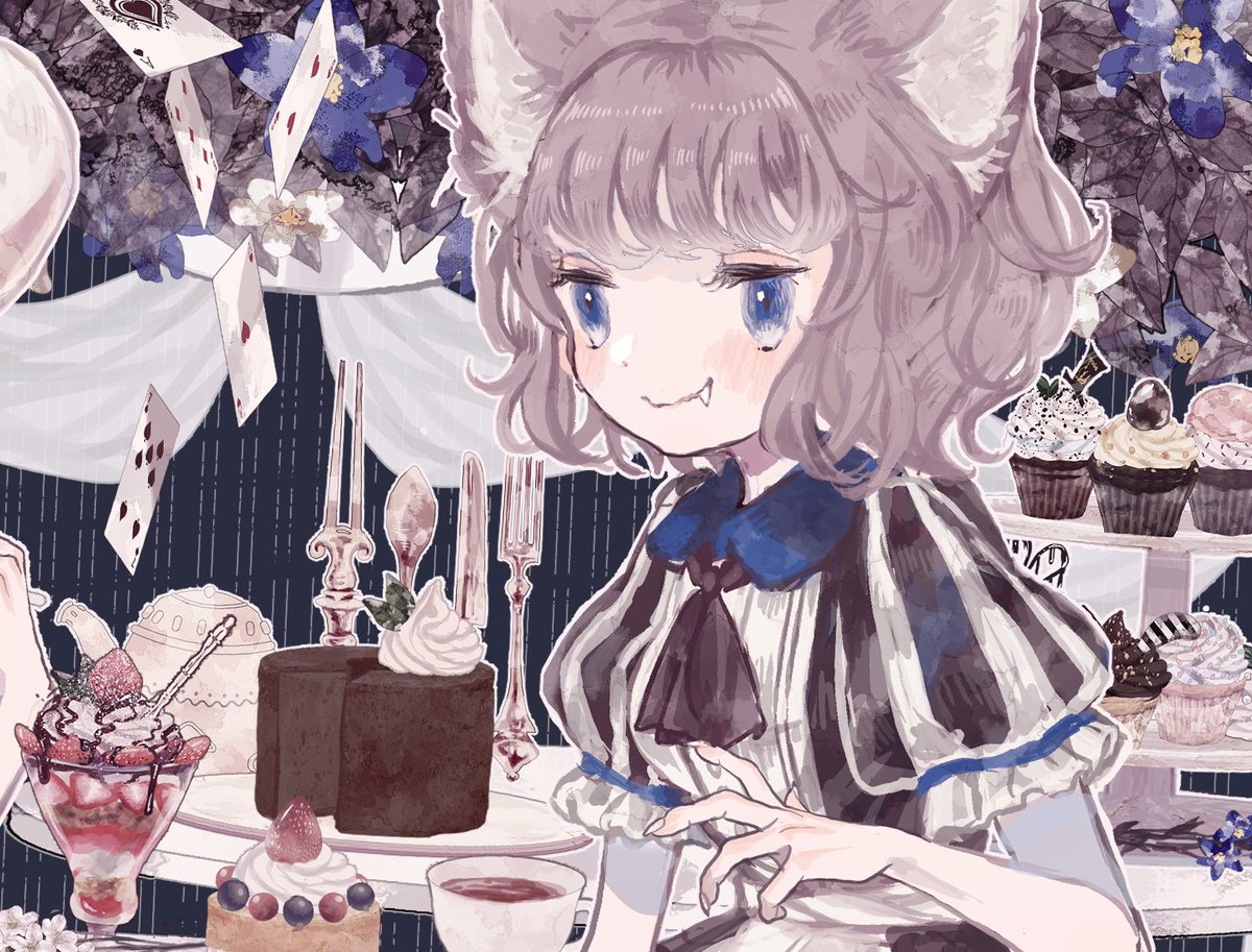 すぴか 画集amazon販売開始 チェシャ猫と眠りネズミ 不思議の国のアリス Sleeping Mouse And Cheshire Cat Alice In Wonderland