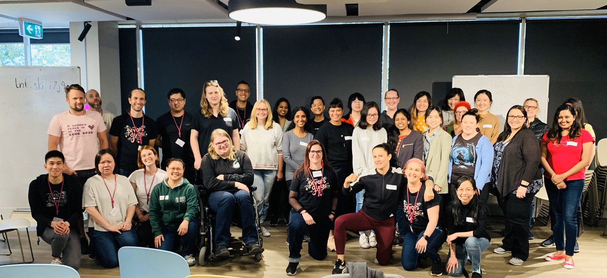 DevOpsRepresent's tweet photo. Today’s class of @DevOpsGirls #networking workshop attendees, coaches and guest speaker at @SEEK_Geek @seekjobs. https://t.co/T6fIXS9cqb