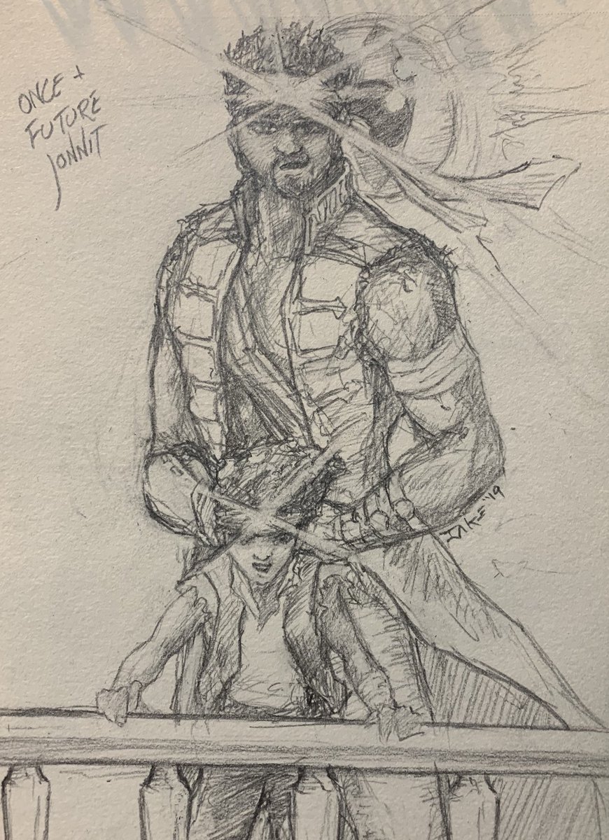 FlashoverArts's tweet photo. Just wanted to sketch out a very excited little Jonnit the first time he was on a sky ship, and the man he is destined to become. ⁦@campaignpod⁩ ⁦@TylerADav⁩ https://t.co/ElzePlXdb3