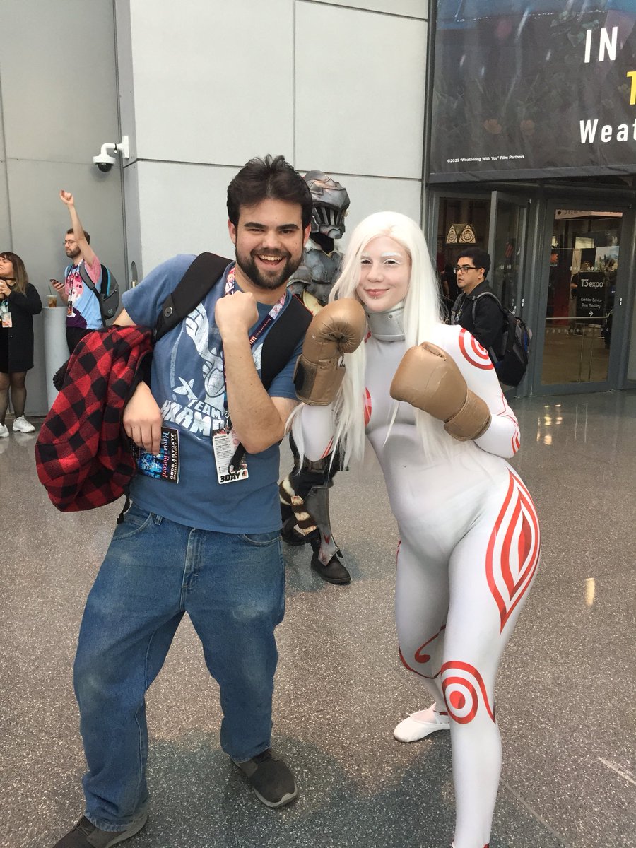 zackrockmacher's tweet image. With @cassiecatnip at anime NYC. God she’s awesome 😎