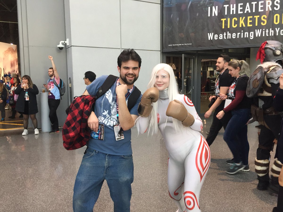 zackrockmacher's tweet image. With @cassiecatnip at anime NYC. God she’s awesome 😎
