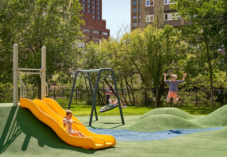 ReimagineArch's tweet photo. Congrats to our team led by Katharina Kafka for the design of this delightful playground winner of the 2019 #EUDA2019 Community #Edmonton Urban design award @EPSB_McKay in collaboration with @DECLorg and @edmontonpolice ! https://t.co/bZsIA82PoB