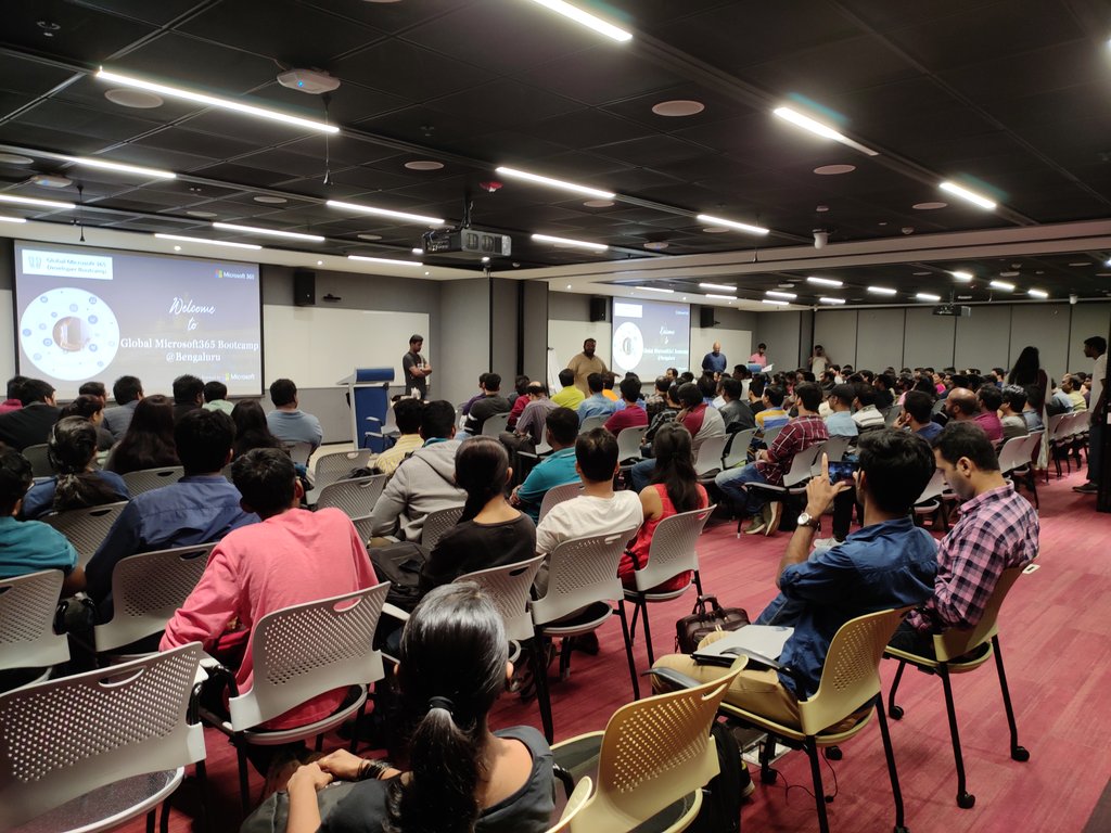 kamleshrao's tweet image. #Keynote by @deraje 

 #MS365DevBootcamp #MS365DevBootcampBLR #M365DevBootcamp