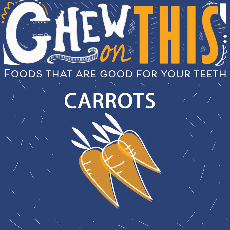 HealthySmilesCO's tweet image. Have you heard that carrots are good for your eyes? They're also good for your teeth! Carrots have Vitamin A, which keeps your gums healthy and builds tooth enamel. Healthy Smile Tips from your friends at Healthy Smiles! 😍
 #SmileTips #HealthySmilesCO
bitly.com/2VP4j3N