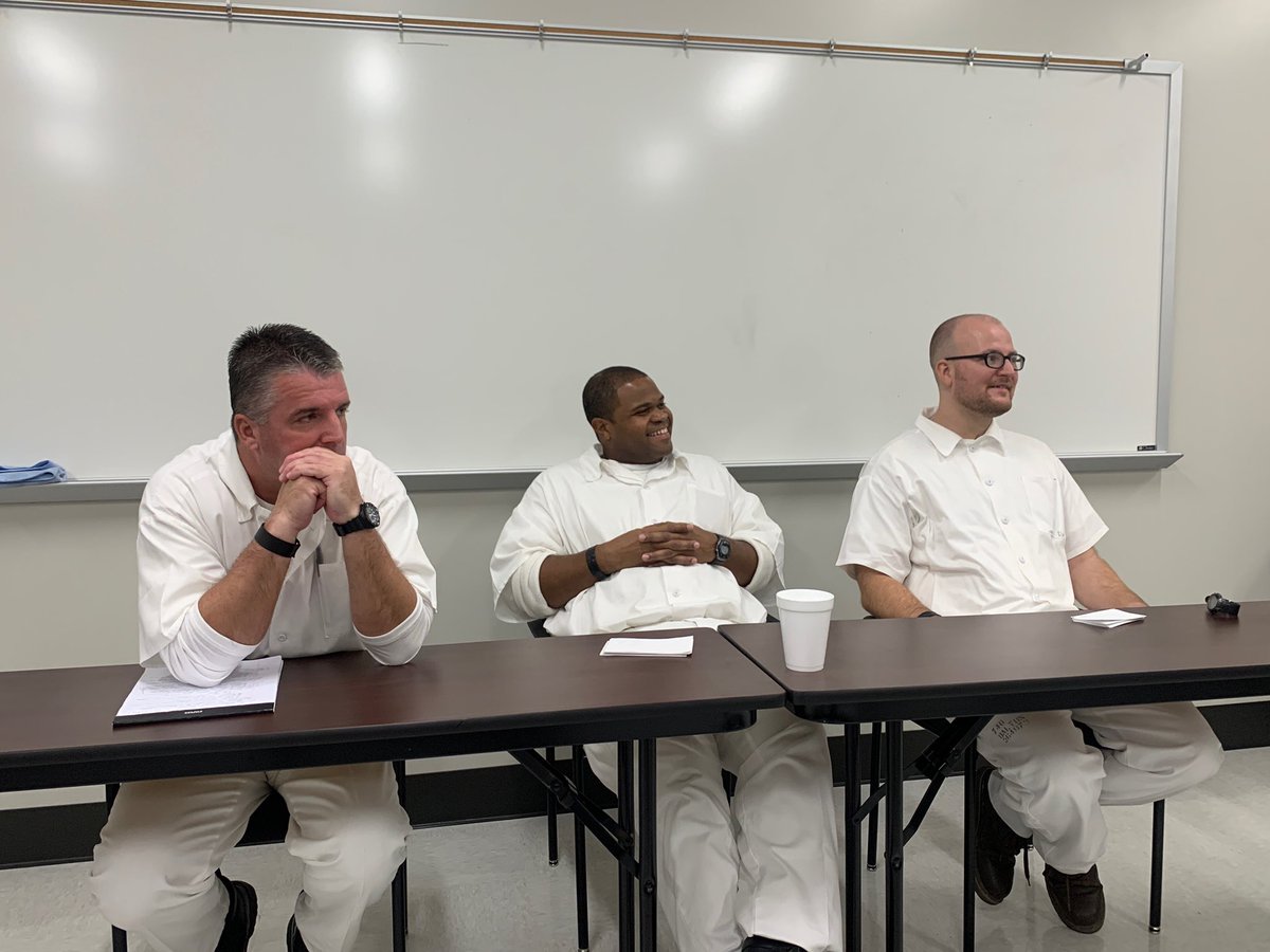 We’re extremely proud to spotlight Christopher Dalton, Keith Rogers and Tim Standfield, students from the @alprisonproject, for being selected as panelists for the @NCHEP2019! #ADOC #higheredinprison #NCHEP2019