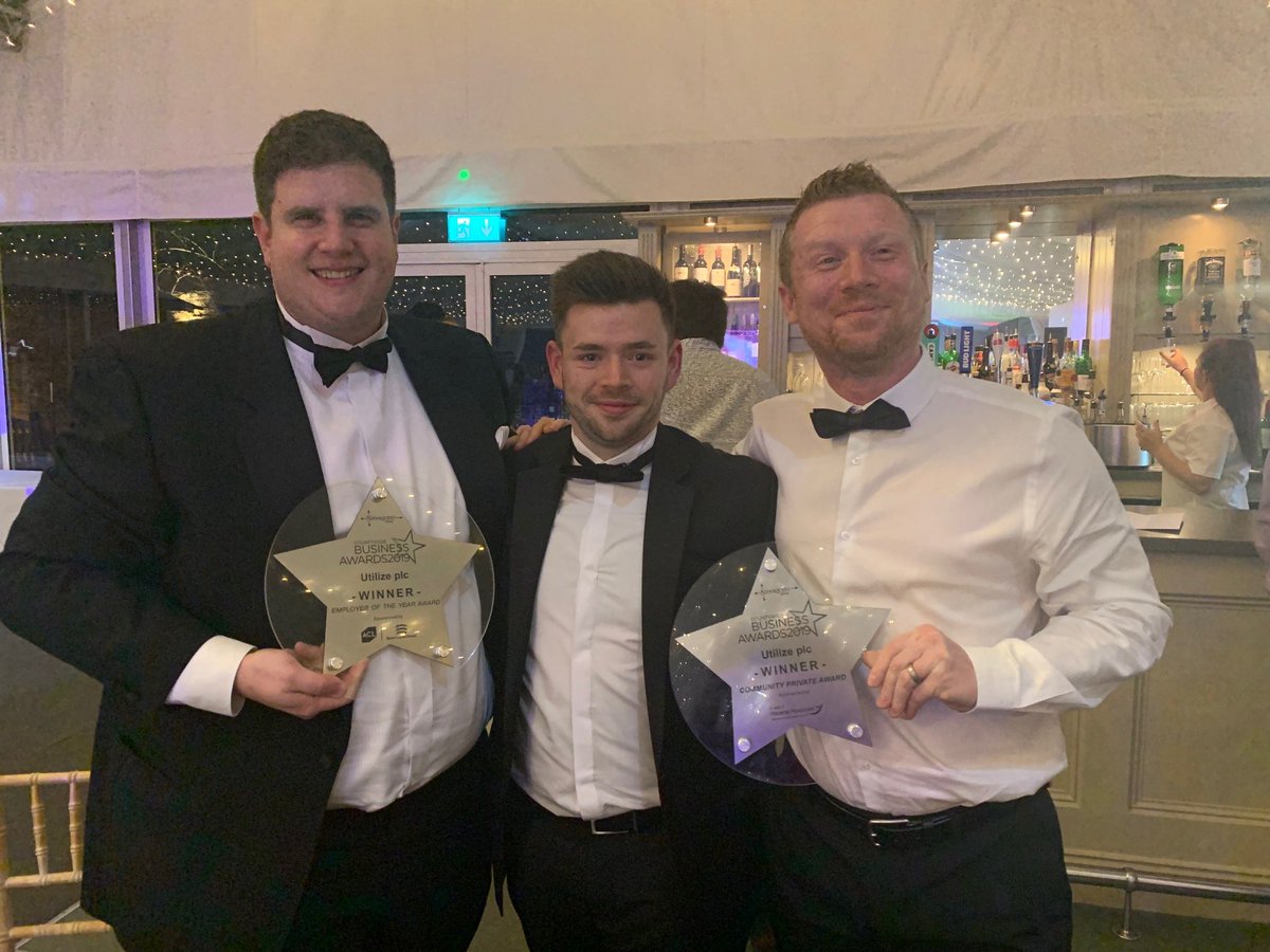 Fantastic night for Utilize <a href="/SXBusinessAward/">Essex Business Award</a>. Winners in Best Employer &amp; Best Community (Private) categories. Congratulations to our fantastic team, and a very special thanks to <a href="/HavensHospices/">Havens Hospices</a>.

#peoplefirst  #havenshospice #MakingEveryDayCount #essexbusinessawards