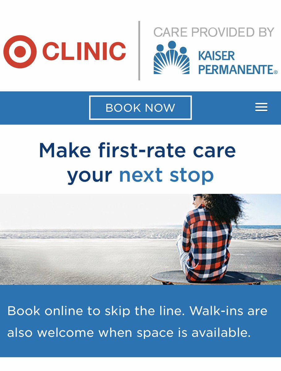 Just got a text that Kaiser Permanente is now serving patients at our local Target. Wow!https://lnkd.in/ghFf_zB #kaiserpermanente #healthcare #healthcaretrends