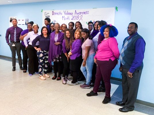 ChildCenterNY's tweet image. For #DVAM2019 our @ACSNYC clinical consultation staff galvanized Borough offices across NYC with education &amp;amp; training on #DomesticViolence — from consult prep &amp;amp; safety planning to engaging survivors &amp;amp; abusive partners — and #ACS leadership applauded our efforts. 💜#BreakTheCycle