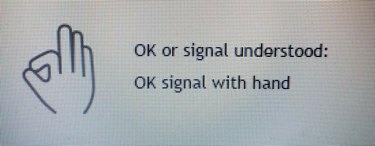 raventheriver7's tweet photo. Taking an online boating course, and I came across this gem. #okay #okaysign https://t.co/SJZYDCPygJ
