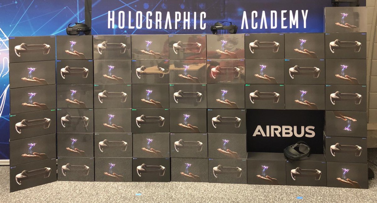 akipman's tweet photo. Happy to see our friends @airbus with their first #HoloLens2 deliveries https://t.co/SChgEP0fU4 https://t.co/hwkvyc2gKF