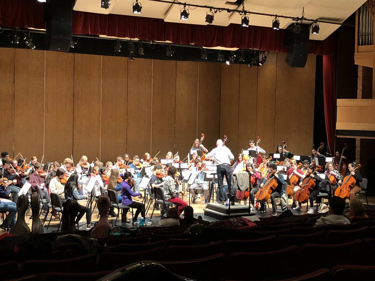 First rehearsal of our 2019 Oakland University Honors Orchestra!