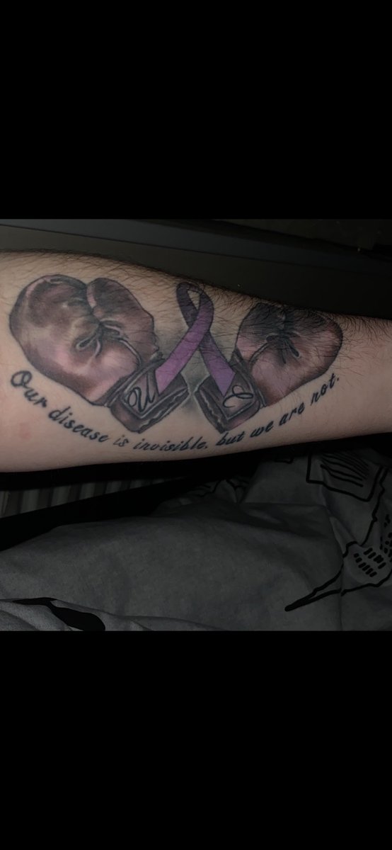 3 years to the day I got this tattoo - I still love it as much I did then. 

“ our disease is invisible but we are not.” 

Keep strong 💜