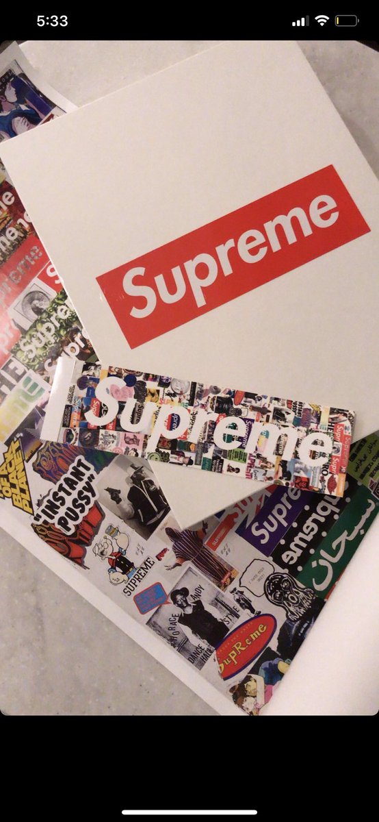 supreme vol 2 sticker