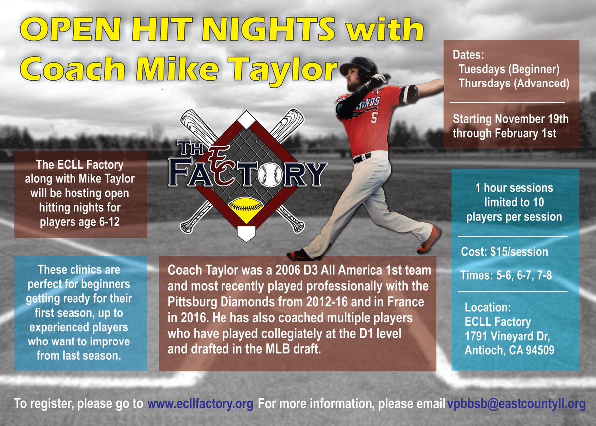 EastCountyLL's tweet image. The registration for our hit nights is open. Please click the following link.

 ecllfactory.org/product/open-h…