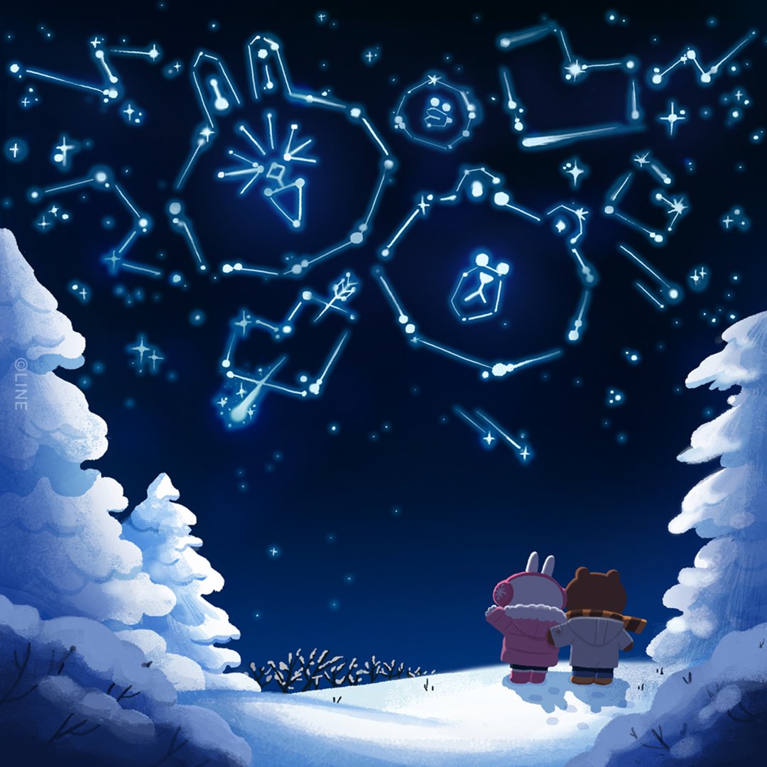 LINEFRIENDSBOX's tweet photo. It's written in the stars, you and I... 🌟💞

#BROWN #CONY #SALLY #LINEFRIENDS https://t.co/uTNa27ngpp