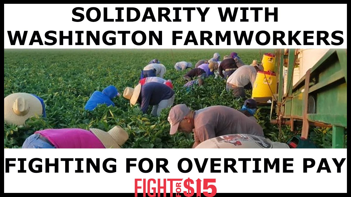 The exploitation of farmworkers was codified into law when they were excluded from the Fair Labor Standards Act in 1938. Washington farmworkers are fighting back: ow.ly/sJv130pS4Pj #FightFor15