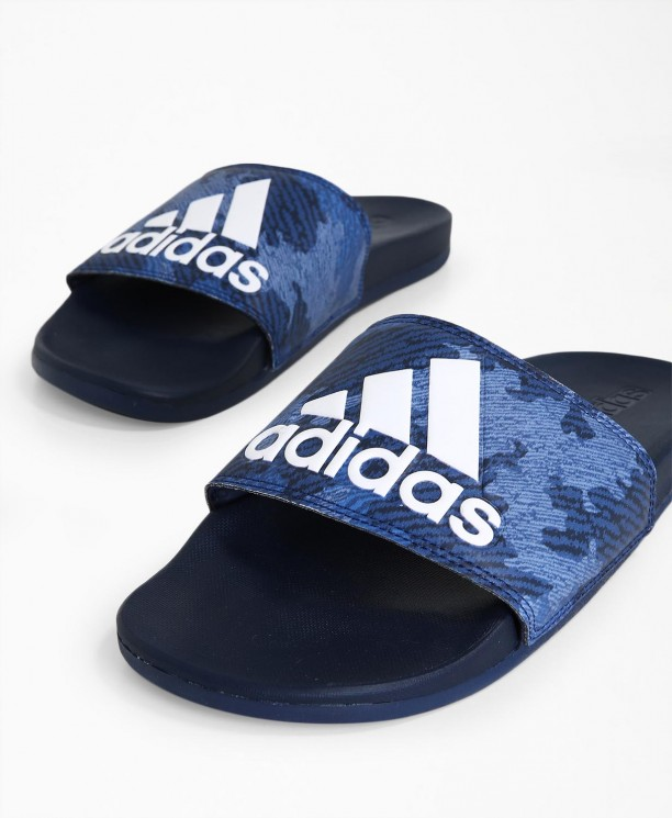 camo adidas slides