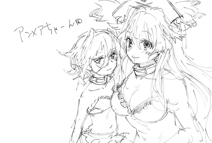 とりとめのない落描きが溜まってる 