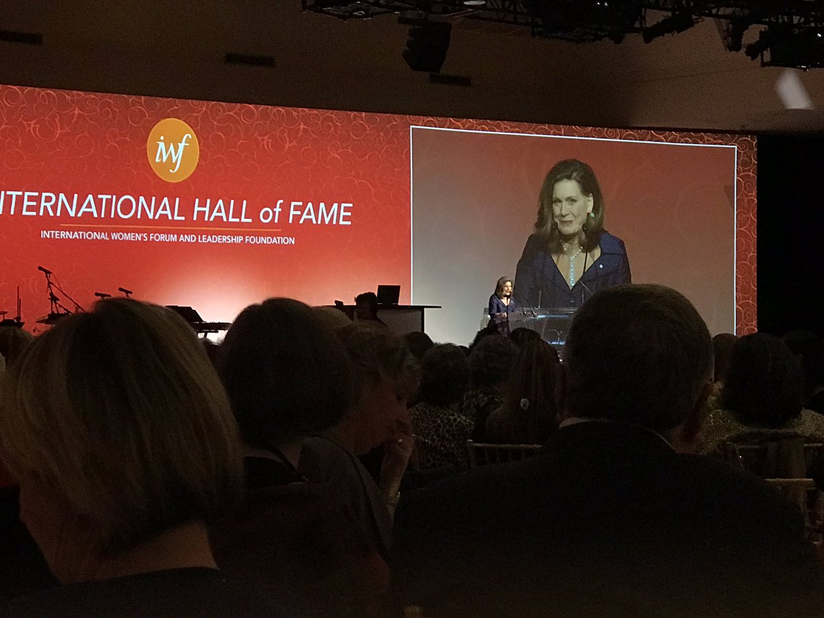 brankahalilovic's tweet photo. “Where can you find the Governor General, a former astronaut, a former prime minister, two Nobel Price winners all in the same room and all being women? - at @IWF Hall of Fame Gala” @LisaLaFlammeCTV #IWFLeadsChange #IWForum https://t.co/x6WffxJOZ6