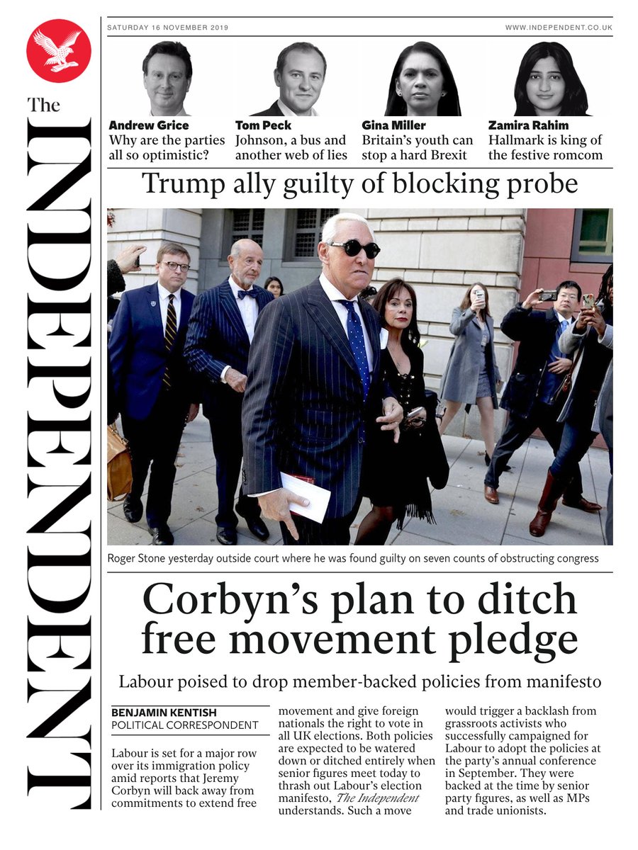 The Independent (@Independent) on Twitter photo 2019-11-16 01:24:44 Tomorrows @independent front page #tomorrowspaperstoday To subscribe to the Daily Edition independentsubscriptions.co.uk Tomorrows @independent front page #tomorrowspaperstoday To subscribe to the Daily Edition independentsubscriptions.co.uk