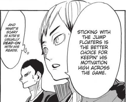 the way kita just knows atsumu and the rest of his teammates and just has faith in them 