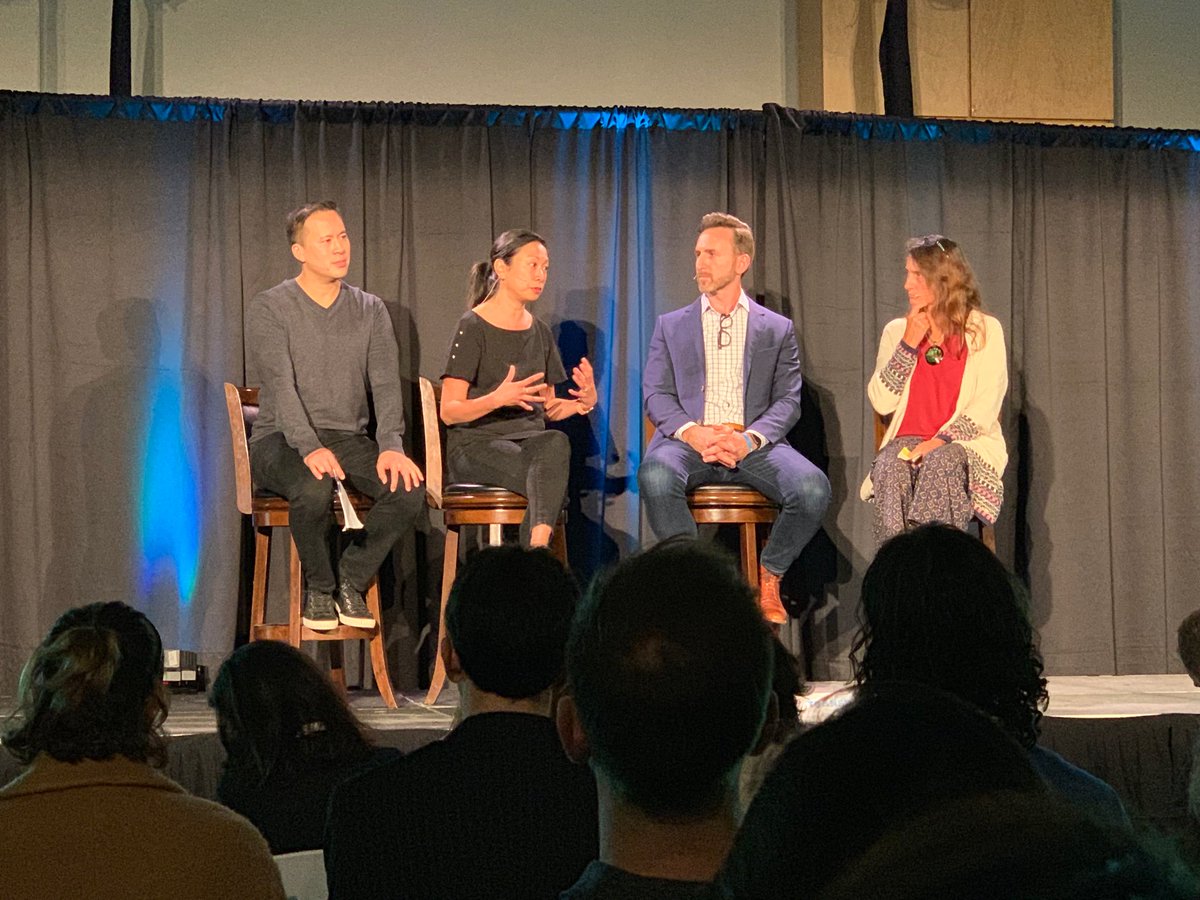 CaitlinKrause_'s tweet photo. Stellar panel here at #ttconf about health &amp; wellbeing in the workplace (and beyond)... the separate #worklife divisions are breaking down, and creative solutions are needed for new metrics. Love this talk about data, tech, wearables and more! (Sleep health is an area to watch!) https://t.co/2lqc8WlkRW