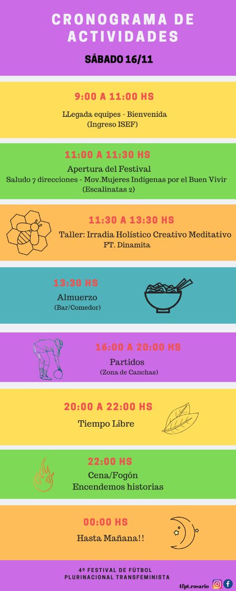 Este fin de semana 📣📣📣
Estaremos con nuestro equipo de futbol femenino participando del 4to Festival de Futbol Latinoamericano Plurinacional y Transfeminista en #Rosario 
Más información: facebook.com/4fpt.rosario/
#NosQueremosPlurinacional