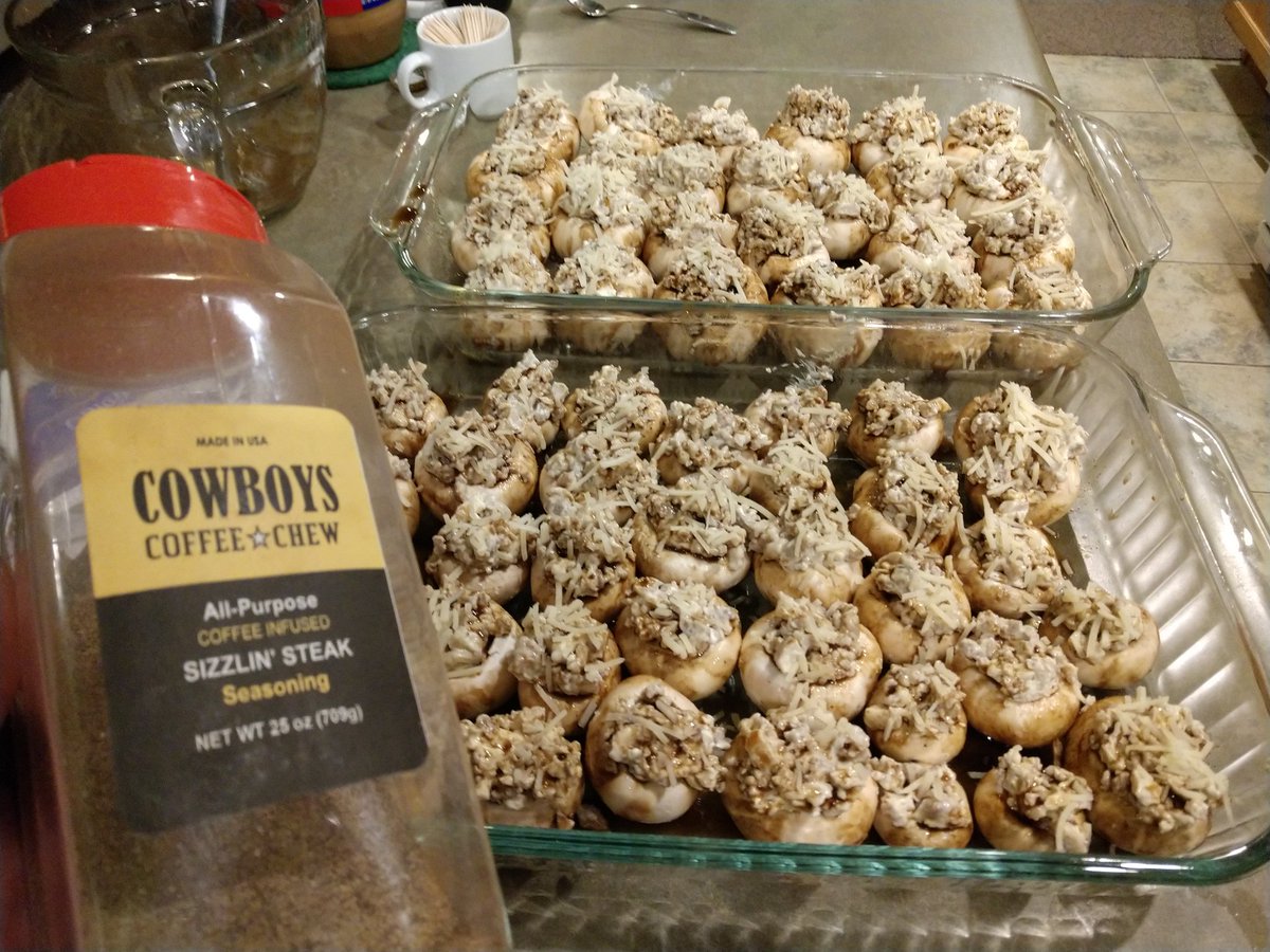 chewcoffeedip's tweet photo. @ShiitakeCreek Hey Mister Matt
We got a Sausage
Coffee Infused
@FarOutFoodz π
Sizzlin' Steak π₯©
Stuffed Mushroom
invasion heading your
way πβππ€ π
oh yeah & Bacon Some Beautifully Wrapped Waterchestnuts YUM
#CONGRATSonbaby https://t.co/wFtVU8ASpo