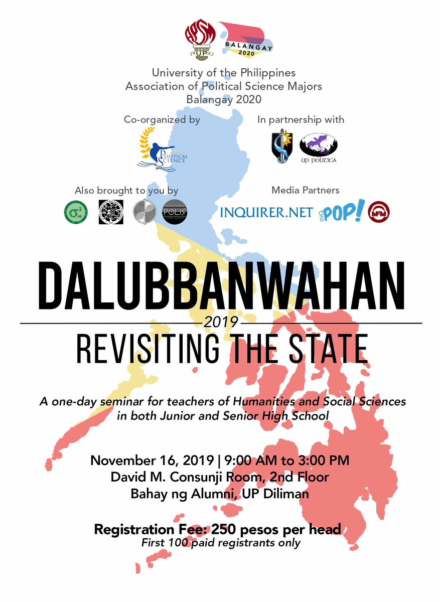 upapsm's tweet photo. DALUBBANWAHAN 3.0 is happening now at the David M. Consunji Room, Bahay ng Alumni! 

Follow this thread for live updates. https://t.co/ADfyU7Bqq0