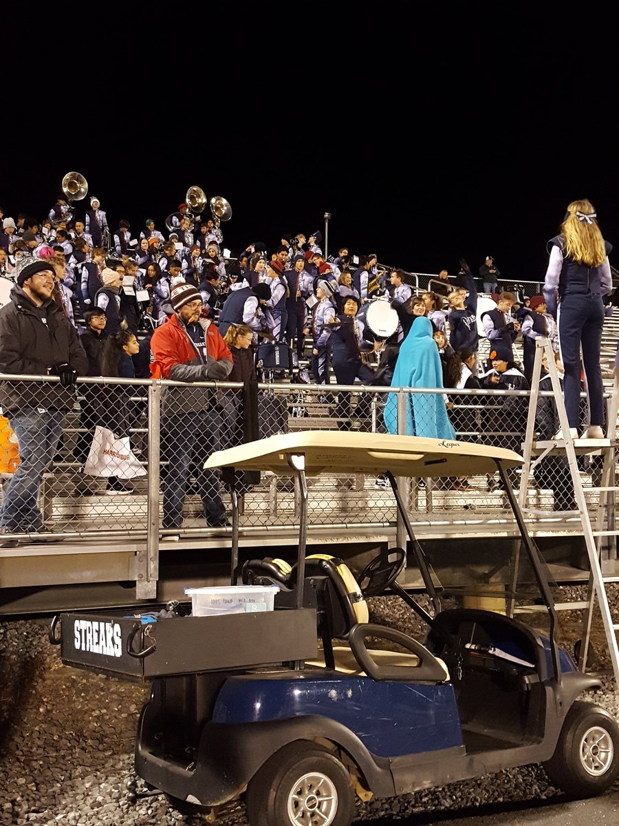 RussoScience's tweet photo. Can't forget my favorite band and color guard kids who completely outfitted me last week (yes, it was a perfect fit). You guys are awesome, as always! 🥁🎺📯 #bluestreakpride https://t.co/fLkHhtfDO6