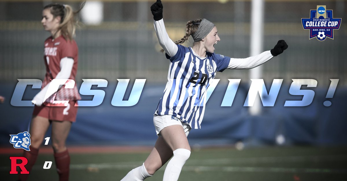 CCSUBlueDevils's tweet image. BLUE DEVILS WIN! Erica Bardes scores the game-winning goal with less than two minutes to play! CCSU moves on! #GoBlueDevils