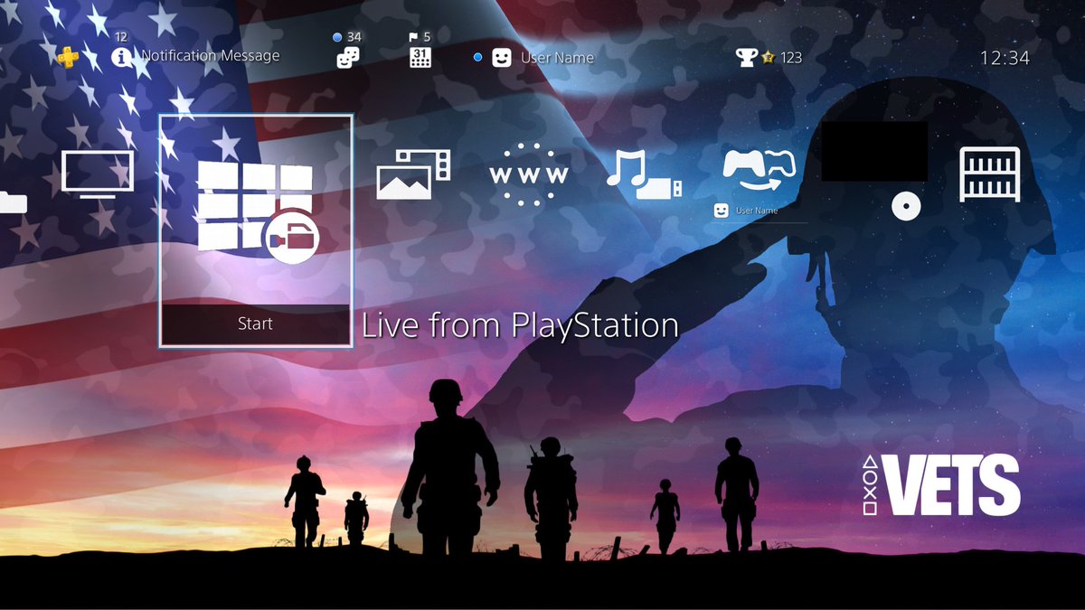 As veterans week comes to a close, we’d like to continue honoring our veterans by giving away a PlayStation 4 VETS theme to the first 1,000 users to redeem the following code.J9KC-CJN2-Q7BBRedeemable for US Accounts on PlayStation Network. Available while supply lasts.
