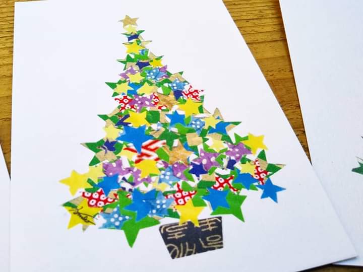 ワト舎 Tomocollage コラージュアート 貼り絵 貼り絵アート クリスマス クリスマスカード ワト舎 谷中 谷根千 Watosha Yanaka Yanesen ワト舎 Tomocollage コラージュアート 貼り絵 貼り絵アート クリスマス クリスマスカード ワト舎 谷中 谷根千 Watosha Yanaka Yanesen