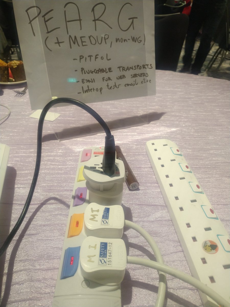 pEpFoundation's tweet photo. Internet Engineering [Research] Task Force:

We're in #Singapore at the #hackathon of the #IETF106 -- find us at the Privacy Enhancements and Asessments Research Group (#PEARG) table!🤗

See wiki: https://t.co/EpmHPV8YMh

#Privacy #Security #E2EE #MEDUP
https://t.co/hXLD0hdeoX https://t.co/vXywGWTCK6