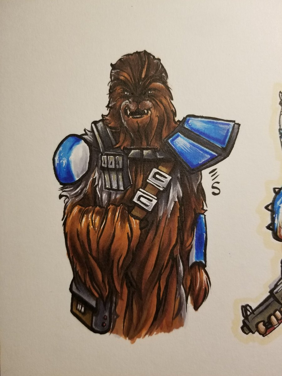 Jace_Mereel's tweet photo. I'll put a pauldron on anything. π§‘ππ§‘
#pauldronfordays #pauldron #chewbacca #captainrex #wookiee #clone #starwars #pentel #art https://t.co/OusbhIoSAF